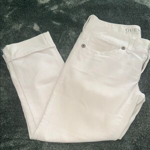 Guess White Capri Jeans Classic Style